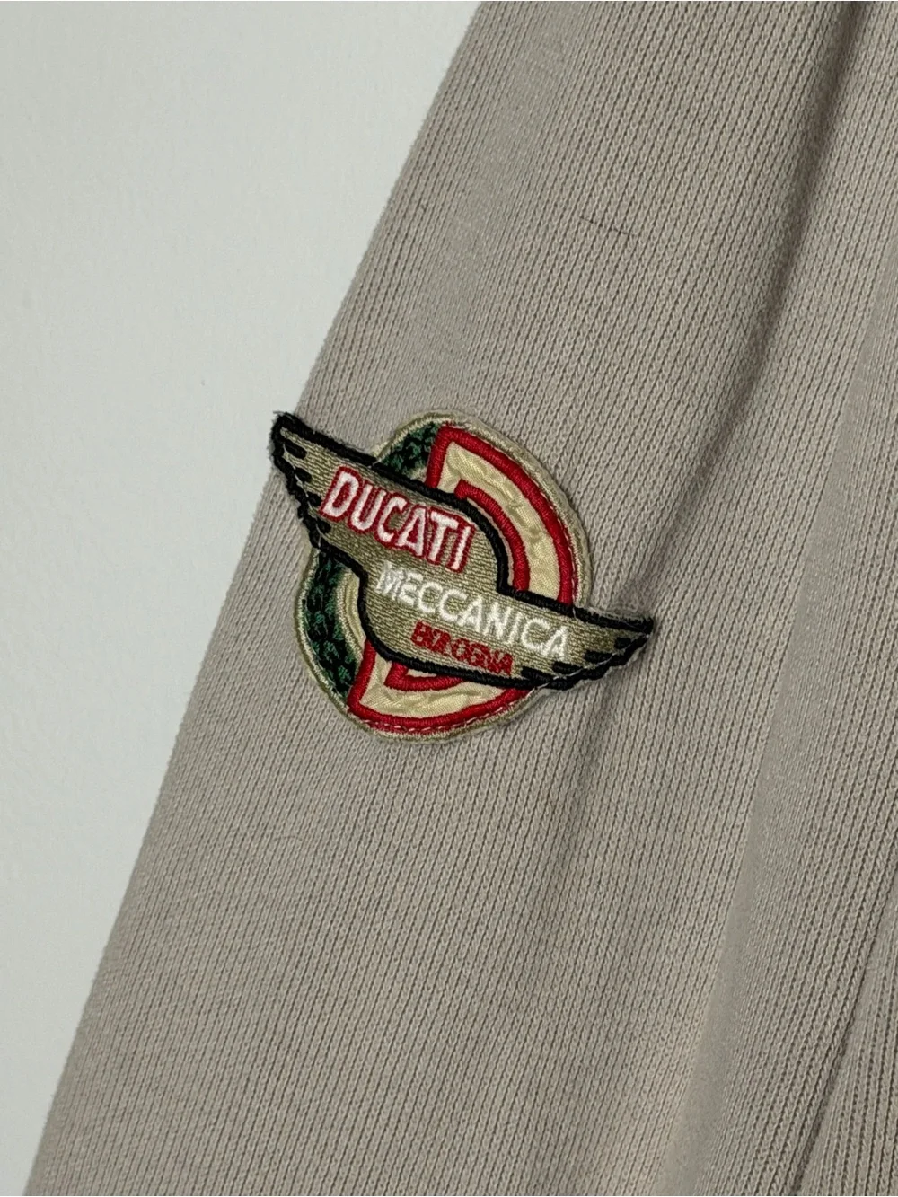 Ducati Meccanica Men's Quarter-Zip Sweater - Taupe